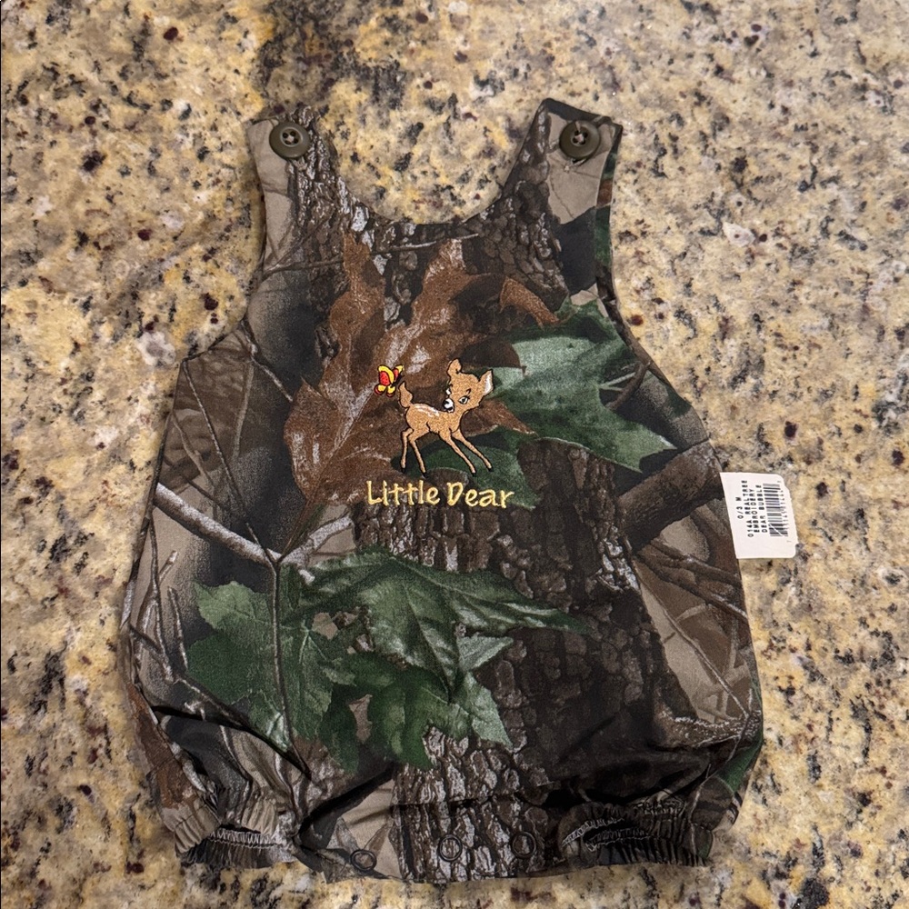 Camouflage Baby Romper 0-3 Months NWT Little Dear